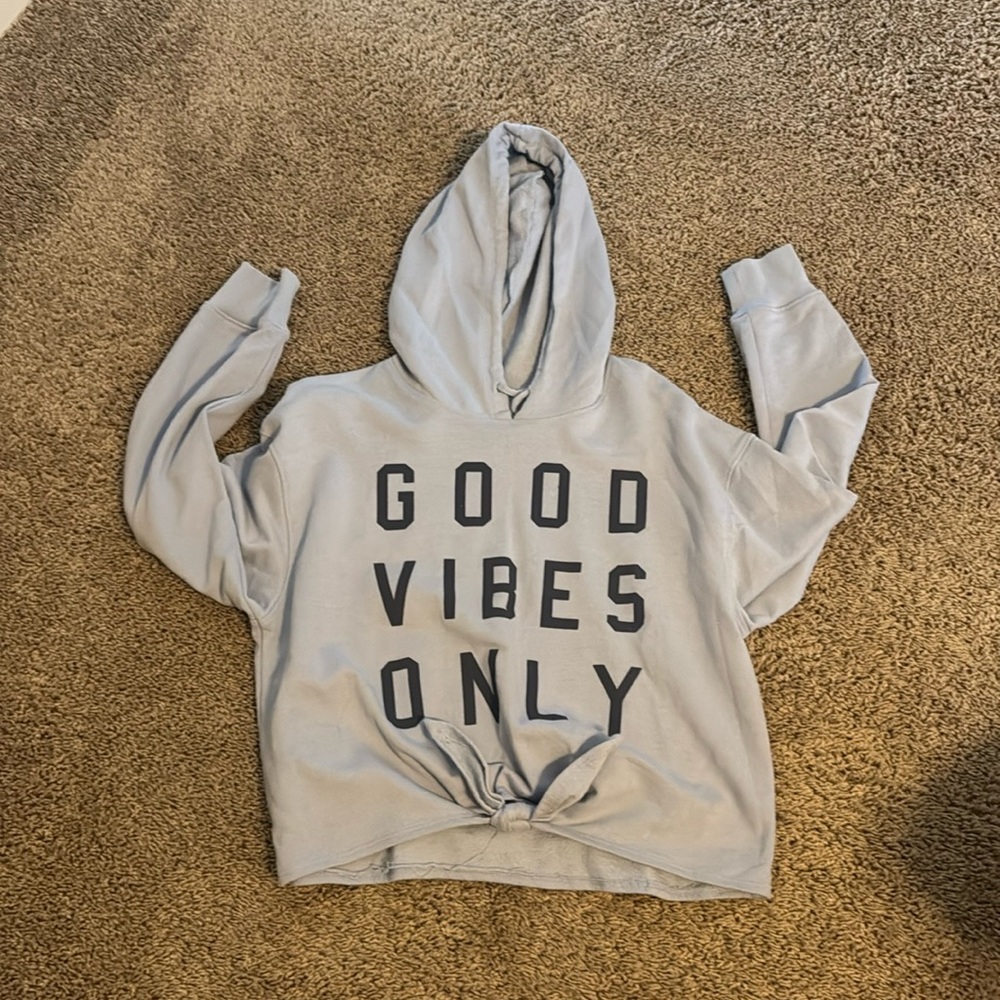 Hooded crop sweatshirtt